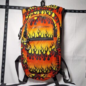 Vibedration Hydration Backpack w/o bladder - Flames pattern